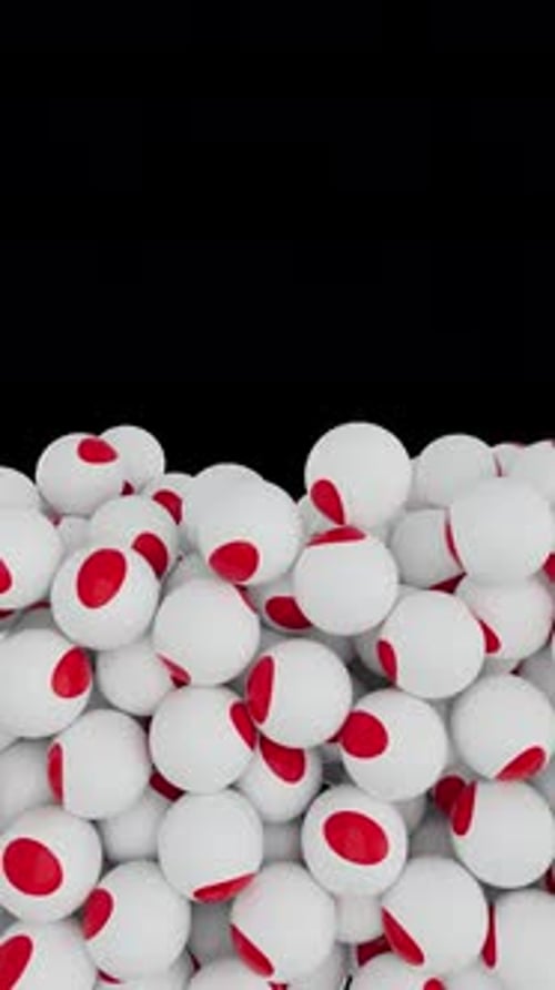Smooth Falling Spheres Screen Fill Transition