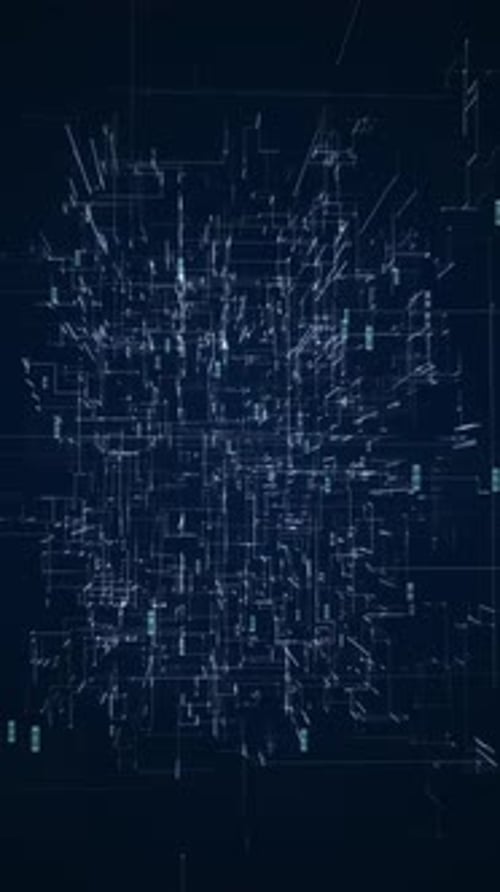 Vertical Video Scifi Grid Pattern Background