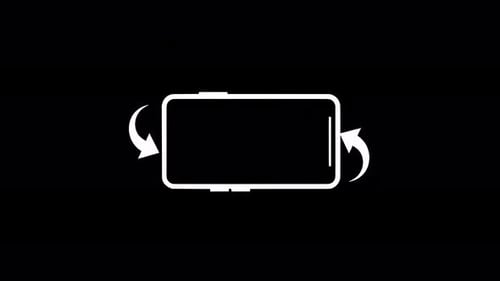 Gire seu telefone: orientação da tela