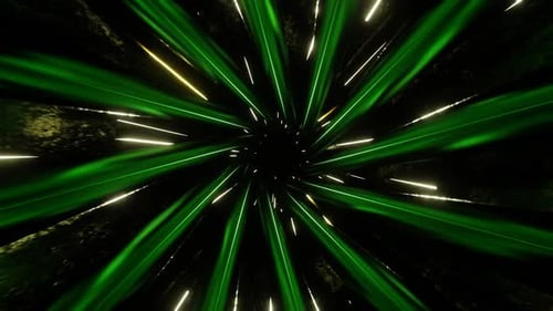 Green With Light Yellow Inside The Spiral Background Vj Loop In HD