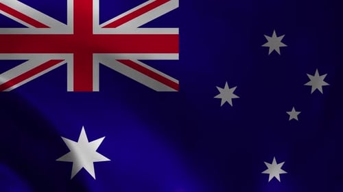 Australia Flag Background H264