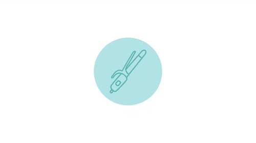 Animiertes Lockenstabsymbol Alpha Channel