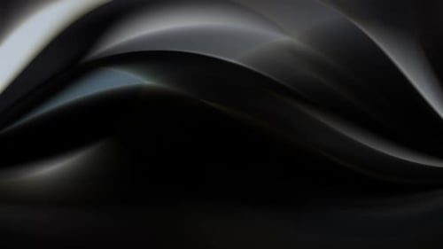 Elegant Flowing Dark Abstract Waves Video Background