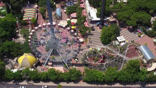 Tel Aviv amusement park closed with no people, during Corona virus.