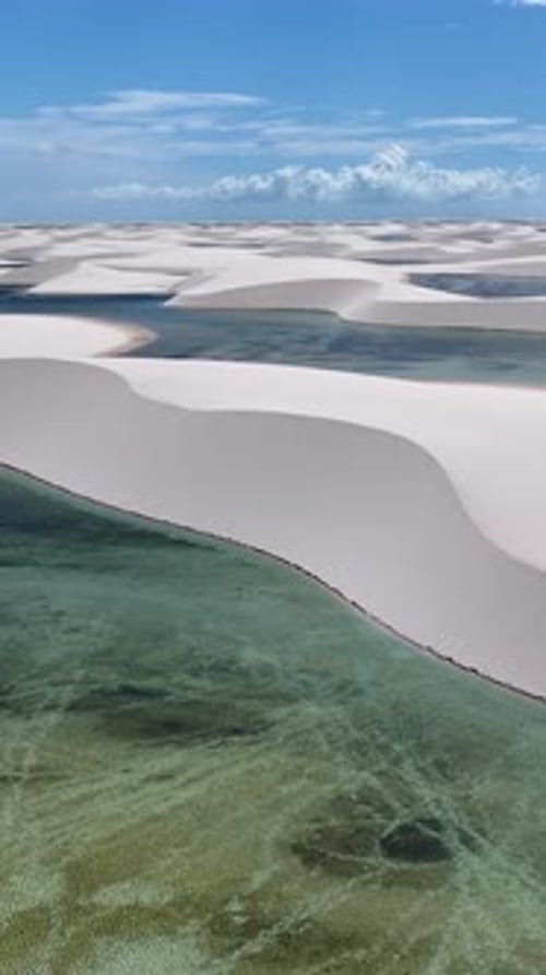 Lencois Maranhenses Skyline At Barreirinhas In Maranhao Brazil.