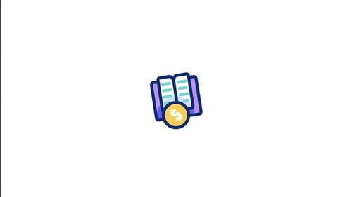 Animated Financial Education Icon