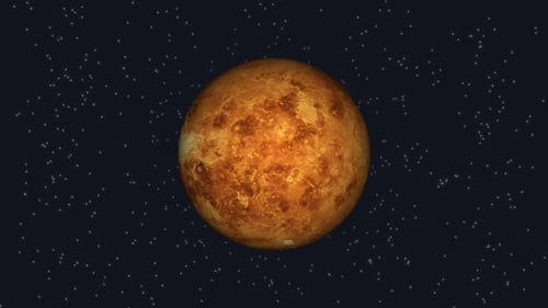 Realistic Rotating Planet in Dark Space with Stars