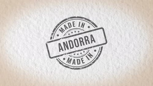 Made In Andorra Stamp
