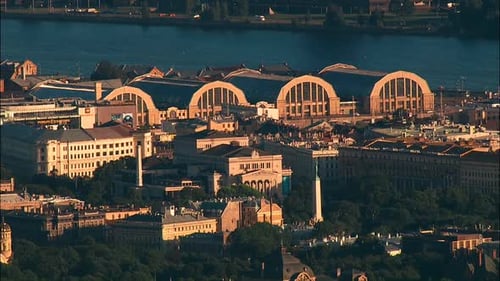 view of the city of Riga from above