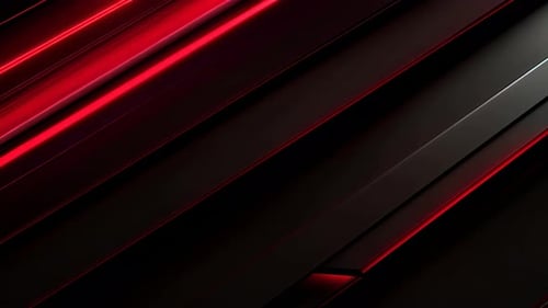 Abstract Red Glowing Diagonal Lines Geometric Background