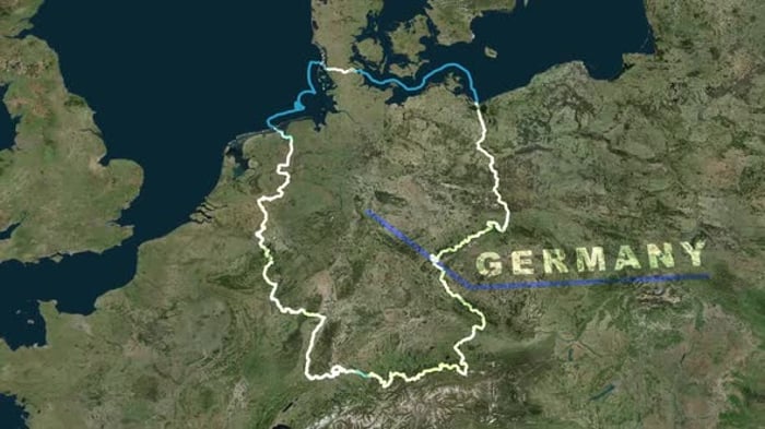 Earth Globe Zoom to Germany Map Outline, Backgrounds Motion Graphics ft ...