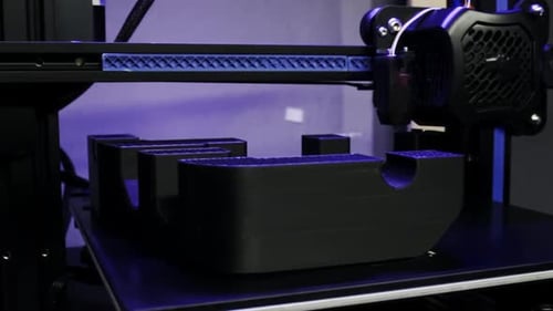 Imagen frontal de la impresora 3D