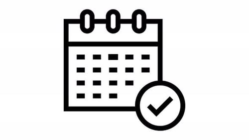 calendar line icon animation