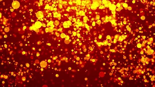Red Abstract Particles Background Loop V7