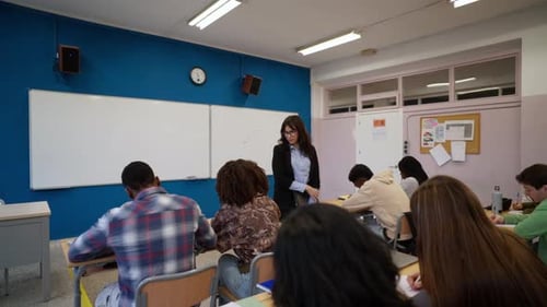 Students in Classroom Setting with Their Teacher