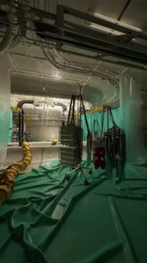 Configuration de machines complexes dans un environnement de laboratoire de haute technologie pendant les heures tardives