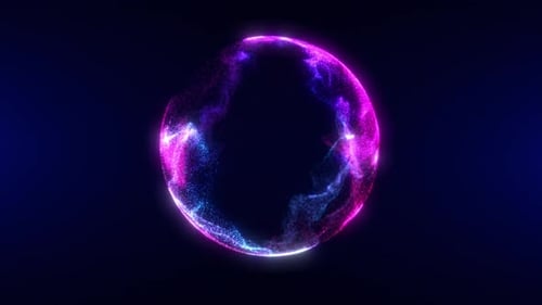 Dynamic Abstract Particle Sphere Energy Background