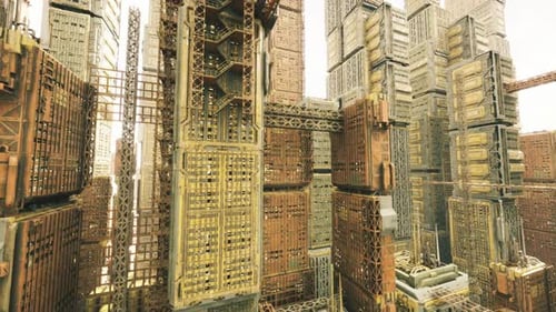 Labyrinthine Mechanical Designs Evoke Tension and Visual Intrigue