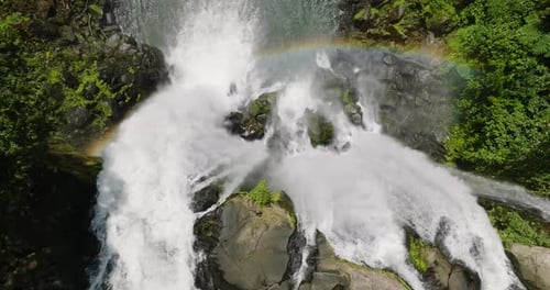 Waterfall in the Philippines Limunsudan Falls