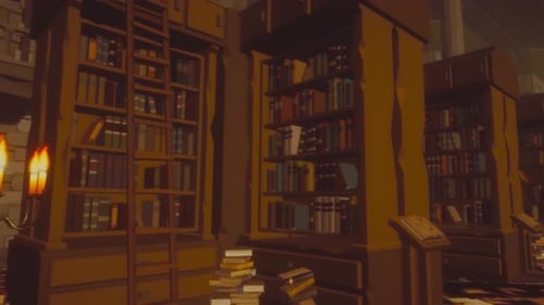 Ancient Library inside View