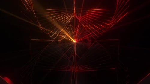 4k Colored Abstract Glossy Tunnel