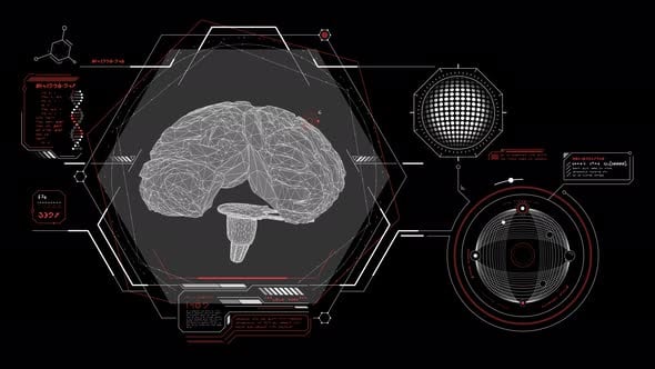 Medical Research in an Animated Alien Interface, Overlays Motion ...