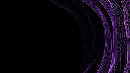 Abstract Dynamic Purple Wavy Lines Technology Background