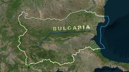 Bulgaria Map Animation