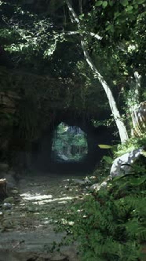 Tunnel Through Forest of Trees