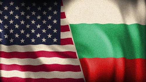Usa And Bulgaria Background Loop