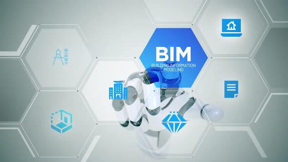 BIM Building information modeling touch screen animation, Backgrounds ...