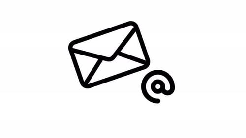 Animated Communication Icons with Minimalist Design