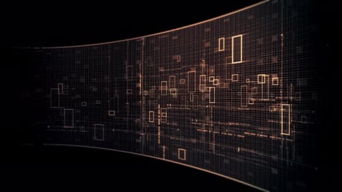 Futuristic data network visualization with glowing digital streams 05