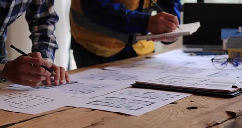 ingeniería, ingeniero, diseñador, empresario, plano, construcción, profesional, hogar,