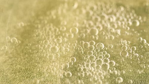 Bubble Fluid Oil Water Flow Golden Air Serum Swirl