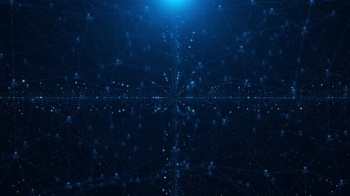 Puntos ondulados, líneas, fondo, estructura de conexión de red, macrodatos, infografía futurista