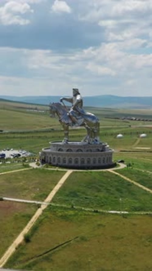 Statue of Genghis Khan in Mongolia