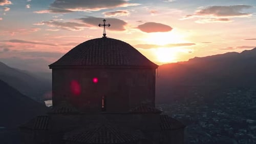 Georgian Orthodox Monastery Jvari Near Mtskheta, Georgia