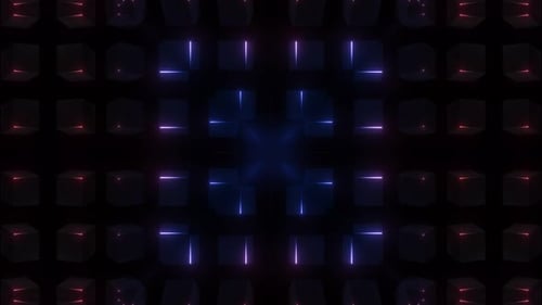 4 K Colored Glossy Boxes Loop 6