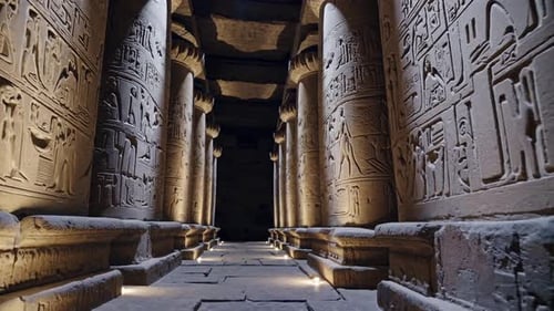 Ancient Egyptian Pillars Stone Columns Of Temples And Pharaoh Dynasties