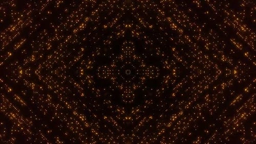 Abstract Golden Particles Flowing Diamond Pattern Background