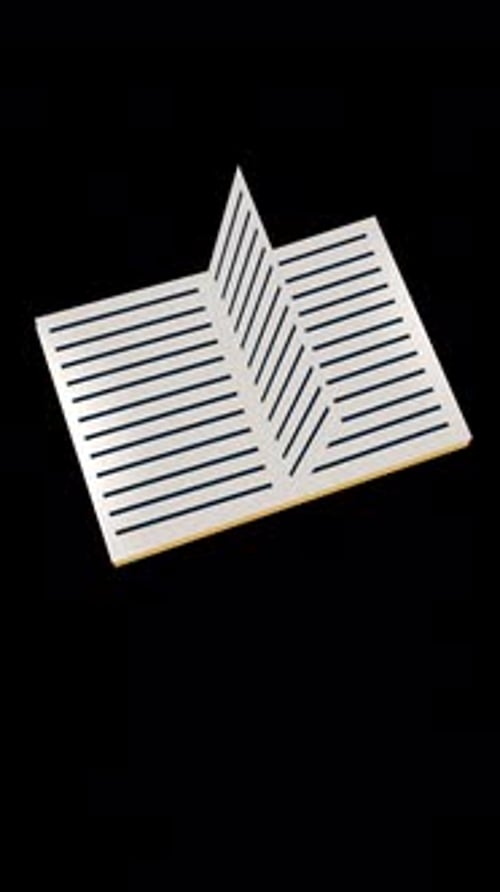 Zeichentrickbuchseite mit umgedrehter Animation, vertikaler Alphakanal
