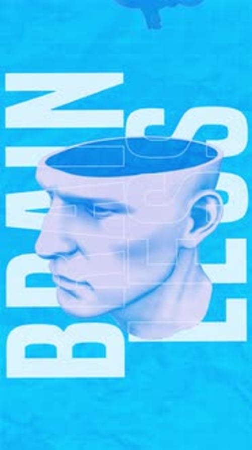 Stylized Brain Reveal from 3D Human Head