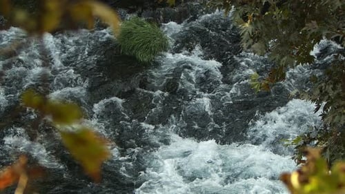 Waterfall View In Wild Nature 110