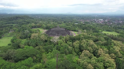 Templo Borobudur em Magelang, Indonésia