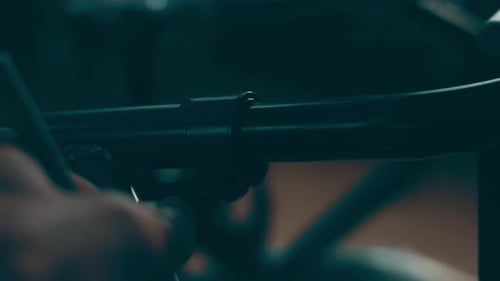 A Disabled Man Assembles a Stroller