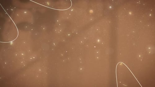 Ethereal Abstract Flowing Particles and Wavy Lines Background