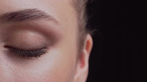 Elegant Woman's Eye in Close-Up Beauty Shot