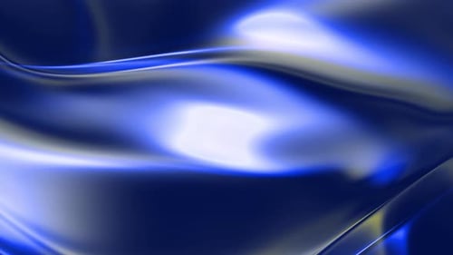 Abstract Fluid Blue Waves Background Motion Graphics Loop