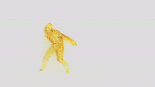 08 Character Oil Dancing Water Splashes 4K